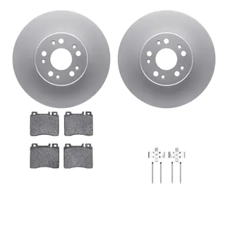 R1 Concepts WDTH1-63016 Brake Rotors - Carbon Coated W/ Euro Ceramic Pads & Hdw